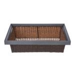 RATTAN BASKET GREY