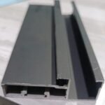 Glass Handle Profile 68mm Light- Black Matt