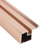 Glass Handle Profile 21mm - Rose Gold